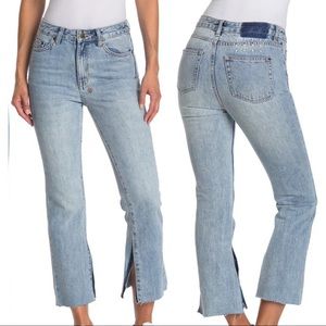 KSUBI Flare Cropped Jeans